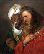 Jan lievens Saladin and Guy de Lusignan Sweden oil painting artist